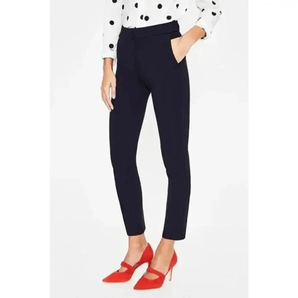 Boden Womens Hampshire 7/8 Trousers Navy Size 12